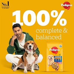 Pedigree Adult Dry Dog Food, Chicken & Vegetables, upto 1kg Pack view 6