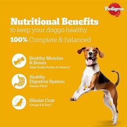Pedigree Adult Dry Dog Food, Chicken & Vegetables, upto 1kg Pack view 2